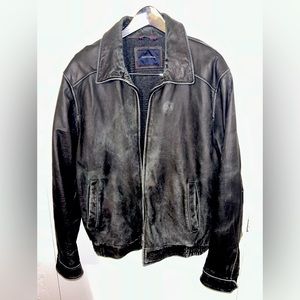 Tommy Hilfiger Distressed vintage leather